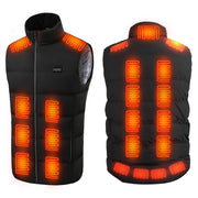 Heated Vest for Men & Women | 23-Zone USB Powered Jacket with 3 Heat Levels