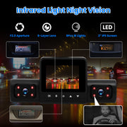 360° 4-Channel Dash Cam – 1080P, Night Vision, 32GB