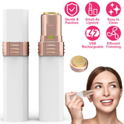 Flawless Facial Hair Remover Painless Facial Hair Epilator USB Rechargeable Women\'s Face Shaver with LED Light for Lip Chin Arms