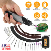 116Pcs 4V Cordless Rotary Tool Kit Power Rotary Tools with 5 Speeds 2000mAh Rechargeable Battery for Sanding Polishing Drilling Engraving Cutting Grin
