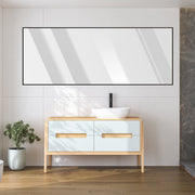 Full Length Mirror 63x18.9in Aluminum Alloy Wall Mirror Free Standing Floor Mirror Hanging Leaning Against Wall for Dressing Bedroom Living Room