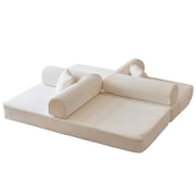 78.8" Convertible Floor Sofa Bed with High Density Foam