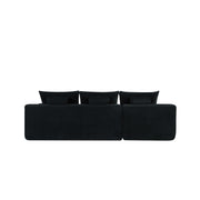 Cloud L-Shaped Corduroy Sectional Sofa with Chaise Lounge