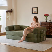 78.8" Convertible Floor Sofa Bed with High Density Foam