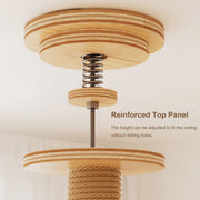 Floor-to-Ceiling Cat Tree with Adjustable Height & Sisal Post