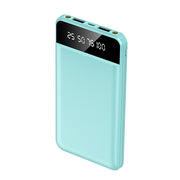 10000mAh Power Bank Portable Ultra Slim Charger External Battery Pack with 2 USB Output Ports Charging Cable LED Flashlight Compatible with IOSPhone 1
