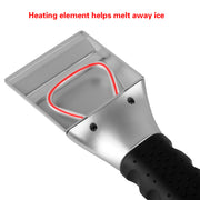 12V Car Electric Heated Ice Snow Scraper Window Ice Remover w/Squeegee 14FT Cable
