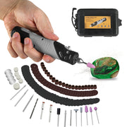 116Pcs 4V Cordless Rotary Tool Kit Power Rotary Tools with 5 Speeds 2000mAh Rechargeable Battery for Sanding Polishing Drilling Engraving Cutting Grin