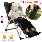 71x22in Chaise Lounger Cushion Recliner Rocking Chair Sofa Mat Deck Chair Cushion