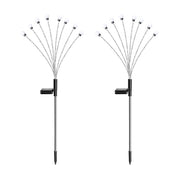 2-Pack Solar Firefly Pathway Stake Lights – IP65 Waterproof Outdoor Decor