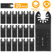 20 Saw Blade Metal Oscillating Multitool Cutter Fit for Fein Multimaster Multi-Max Dewalt Craftsman Ridgid Makita Milwaukee Rockwell