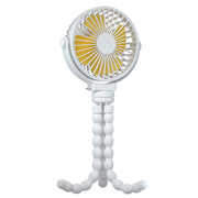 Portable Baby Stroller Fan Rechargeable Handheld Fan with Flexible Tripod Clip On Desktop Hanging Fan 3 Gear Speed 360¡ Tilt Head