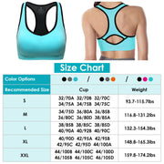 3 Packs Women Padded Sports Bras Yoga Fitness Push up Bra Female Top for Gym Running Workout Training
