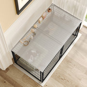 48.2" Indoor Dog Kennel with PVC Top Cover and Flexible Door