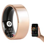 Smart Ring Health Tracker Fitness/Sleep/Stress/HRV Tracker with Charging Case Magnetic Charging Cable for Women's & Men Compatible with iOS & Android 7-