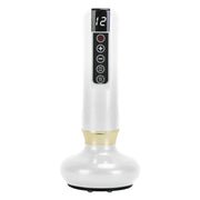 Anti Cellulite Massager Handheld Vacuum SuctionÊCupping Kit Beauty Tool with 12 Suction Mode 12 Heating 20Mins Auto-Off One-Key Pressure Release for A