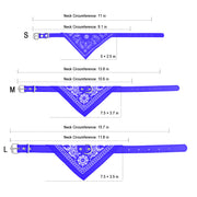 Adjustable Bandana Leather Pet Collar Triangle Scarf