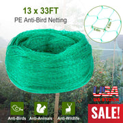 13 x 33ft Garden Netting Heavy Duty PE Anti Bird Netting Plants Fruits Tree Vegetables Protection Netting Net