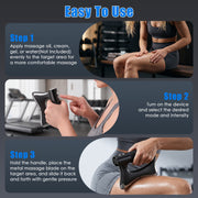 Heated Muscle Scraper Tool with Vibration and Massage Modes