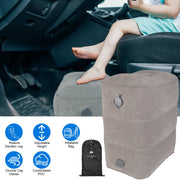 Inflatable Foot Rest with Air Bag 3 Adjustable Height Travel Foot Pillow Kids Airplane Bed Relieve Leg Feet Pain Leg Rest Stool For Train Car Airplane