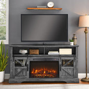 5000 BTU 26 Inch Electric Fireplace Insert with Remote Control, 1400W Electric Fireplace Heater with Realistic Flame Eff
