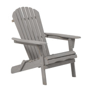 Folding Adirondack Chairs Set of 2 - Hemlock Wood Outdoor Seating