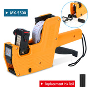 8 Digits Price Numerical Tag Gun Price Label Marker Tagger MX-5500 w/ Sticker Labels Refill Ink for Office Supermarket Retail Shop Grocery Store