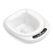 Electric Sitz Bath Tub Sits Bath Soak Pan Salts Bowl Postpartum Care Basin for Toilet Seat with Dual Nozzles 3-Level Water Flow Water Temperature Disp