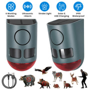 Solar Animal Repeller with Motion Sensor & Ultrasonic Sound