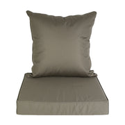 Outdoor Seat Cushion Set Waterproof Patio Furniture Cushion and Back Pillow Fade Resistant Deep SeatÊSet Chair Pad with Removable Cover for Chair Sofa