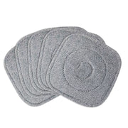 5Pcs Microfiber Mop Pads Reusable Washable Cloth Mop Flat Replacements Head 8.66x8.66in for Square Mop and and Bucket Set Wet/Dry Floor Cleaning