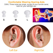 Hearing Amplifier In-Ear Hearing Aids FDA Approved Personal Sound Amplifier For Adults Senior Amplifier Volume Adjustable Carry Case For Meeting Class