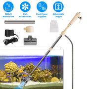 Multifunctional Electric Aquarium Gravel Cleaner Kit Length Adjustable Automatic Fish Tank Vacuum Cleaner Change Water Wash Sand Filter Dirt Removal