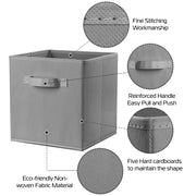 iMounTEK 4 Pack Foldable Storage Cube Bins Cloths Closet Space Organizer Basket Shelves Box for Clothes Toys Books Cabinet
