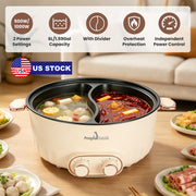 Electric Hot Pot 6L Dual Divider with Independent Controls