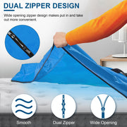 Reusable Mattress Bag for Moving Storage Waterproof Mattress Cover with Strong Wide Opening Zipper Strap Handles Mattress Protector Moving Supplies
