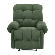 Overstuffed Recliner Chair with Adjustable Backrest & Footrest