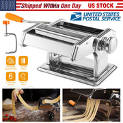 Pasta Maker Roller Machine Fettuccine Noodle Maker 9 Thickness Settings Stainless Steel