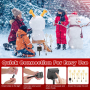 8-Pack Christmas Solar Stake Lights | 64LED Star Pathway Lights with 8 Modes, IP64 Waterproof