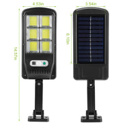 Solar Powered Wall Lights Outdoor 100LED Beads Motion Sensor Lamp IP65 Waterproof 3 Modes Sensor Light W/ Remote Control For Street Front Door Deck