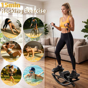 Compact Swing Stepper with Resistance Bands & LCD Monitor