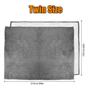 Electric Heated Twin Size Fleece Heated Blanket with 10 Heating Levels 10 Hours Auto Off Machine Washable for Home Office Usage 62x84in