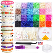 Clay Beads Bracelet Making Kit with 5327 Pieces