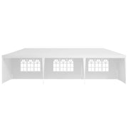 30′L × 10′W × 8.2′H Outdoor Waterproof Canopy Gazebo Patio Party Tent with 3 Window Sidewalls, 2 Zipper Walls for Weddin