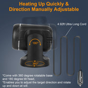 24V 160W Portable Car Heater & Fan | 2-in-1 Rotating Defroster/Demister with 4.92ft Cord