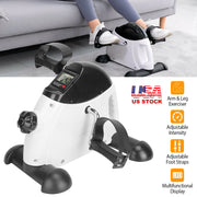 Under Desk Pedal Exerciser with LCD Screen and Adjustable Resistance