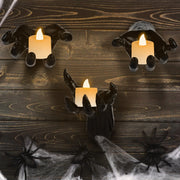3Pcs Creepy Reaching Hands With Lighted Candles Wall Mounted Halloween Decoration Witch Devil Hand Aesthetic Goth Gothic Life-Sized Horror Hands Hangi