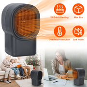 500W Portable Electric Space Heater Mini Desktop Fan Heater Personal Small Space Heater for Home Office