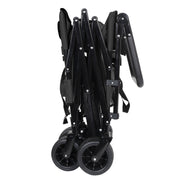 Folding Wagon Cart with Bench Seat & Canopy, 500lbs Capacity