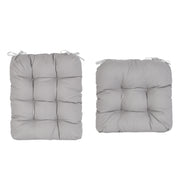 2Pcs Waterproof Rocking Chair Cushion Upper And Lower Back And Seat Sets with Non-Slip Ties Oxford Cloth Surface Polyester Filling Comfortable for Ind